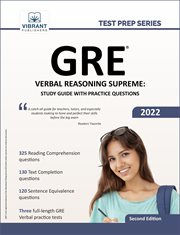 Gre verbal reasoning supreme. Study Guide with Practice Questions cover image cdn