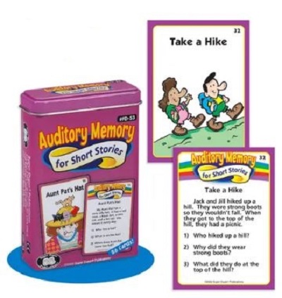 Auditory memory for short stories fun deck  cover image cdn