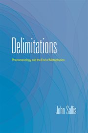 Delimitations : phenomenology and the end of metaphysics cover image cdn