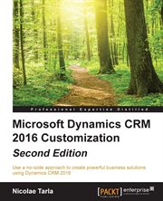 Microsoft Dynamics CRM 2016 customization cover image cdn