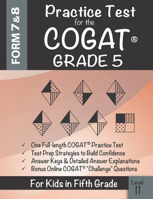Practice test for the CogAT. Grade 5 : level 11  cover image cdn