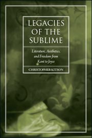 Legacies of the sublime : literature, aesthetics, and freedom from Kant to Joyce cover image cdn