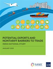 POTENTIAL EXPORTS AND NONTARIFF BARRIERS TO TRADE : india national study cover image cdn