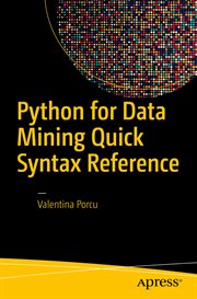 Python for Data Mining Quick Syntax Reference cover image cdn