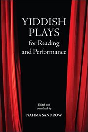 Yiddish plays for reading and performance cover image cdn
