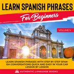 Learn spanish phrases for beginners, volume v cover image cdn