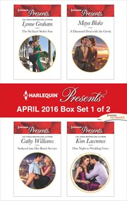 Harlequin presents april 2016, box set 1 of 2 : the Sicilian's Stolen Son\Seduced into Her Boss's Service\A Diamond Deal with the Greek\One Night to Wedding Vows cover image cdn