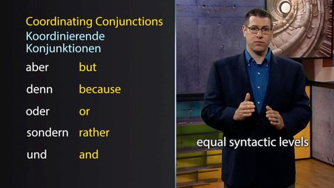 Learning German: A Journey through Language and Culture. Episode 10, Coordinating Conjunctions and der- Words cover image cdn