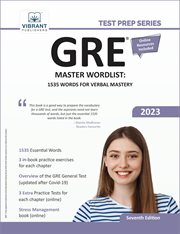 GRE master wordlist : 1535 words for verbal mastery cover image cdn