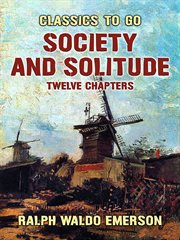 Society and solitude, twelve chapters cover image cdn