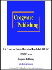 U.s. crimes and criminal procedure hyperlinked: 18 u.s.c. cover image cdn