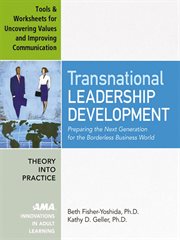 Transnational leadership development. Tools and worksheets for uncovering values and improving communication, appendix 1 cover image cdn