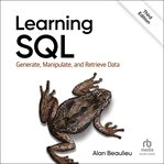 Learning SQL : generate, manipulate, and retrieve data cover image cdn