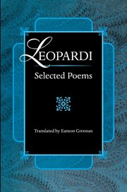 Leopardi : selected poems cover image cdn