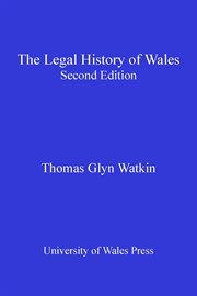 Legal History of Wales cover image cdn