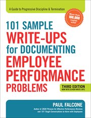 101 sample write-ups for documenting employee performance problems : a guide to progressive discipline & termination cover image cdn