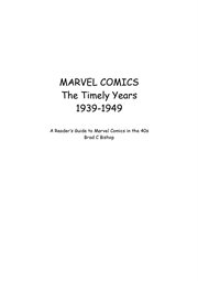 Marvel comics the timely years 1939-1949 : 1949 cover image cdn