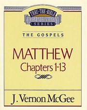 Matthew. Chapters 1-13 cover image cdn