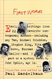 First Words : Earliest Writing from Favorite Contemporary Authors cover image cdn