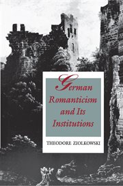 German Romanticism and Its Institutions cover image cdn