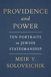 Providence and Power : Ten Portraits in Jewish Statesmanship cover image cdn