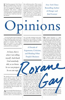 Opinions : a decade of arguments, criticism, and minding other people's business  cover image cdn
