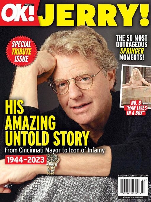 Jerry springer - special tribute issue: his amazing untold story cover image cdn