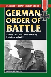 German Order of Battle : 1st–290th Infantry Divisions in WWII cover image cdn