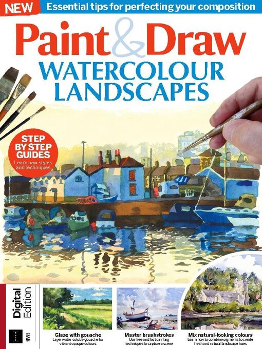 Paint & draw: watercolour landscapes cover image cdn