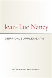 Derrida, Supplements cover image cdn