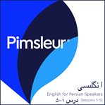 Pimsleur English for Persian (Farsi) speakers. Level 1, Lessons 1-5 MP3 cover image cdn