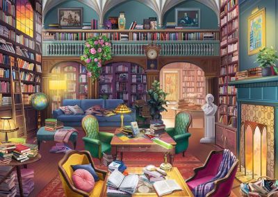 Dream library jigsaw puzzle [500 large pieces] cover image cdn