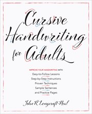 Cursive Handwriting for Adults : Improve Your Handwriting cover image cdn