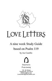 Love Letters : A Study Guide cover image cdn