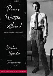 Poems written abroad : the Lilly Library manuscript cover image cdn
