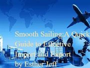 Smooth Sailing : A Quick Guide to Effective Cargo Import and Export cover image cdn