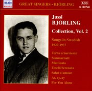 Bjorling, Jussi : Bjorling Collection, Vol. 2. Songs In Swedish (1929. 1937) cover image cdn