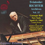 Richter Archives, Vol. 15 : 1965 Carnegie Hall Recital (live) cover image cdn