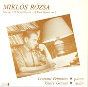 Rozsa, M. : Duo, Op. 7 / Trio-Serenade / Piano Quintet, Op. 2 cover image cdn