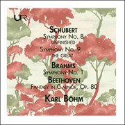 Schubert : Symphony Nos. 8 & 9. Brahms. Symphony No. 1 (live) cover image cdn