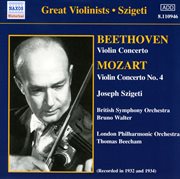 Beethoven / Mozart : Violin Concertos (szigeti) (1932, 1934) cover image cdn