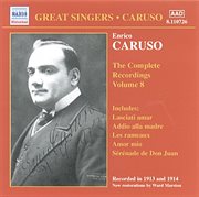 Caruso, Enrico : Complete Recordings, Vol.  8 (1913-1914) cover image cdn