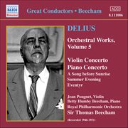 Delius : Orchestral Works, Vol. 5 cover image cdn