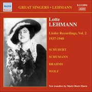 Lehmann, Lotte : Lieder Recordings, Vol. 2 (1937-1940) cover image cdn