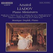 Liadov : Piano Miniatures cover image cdn