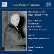 Mendelssohn : Songs Without Words (friedman) (1930-1931) cover image cdn