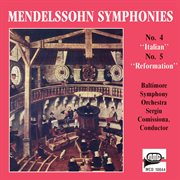 Mendelssohn : Symphony No. 4 In A Major "Italian" & Symphony No. 5 In D Major "Reformation" cover image cdn
