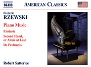 Rzewski : Piano Music cover image cdn
