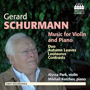 Schurmann : Music For Violin & Piano cover image cdn