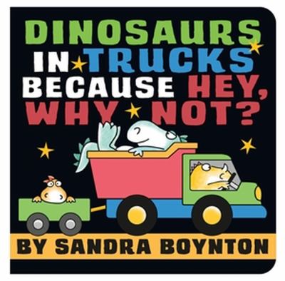 Dinosaurs in trucks because hey, why not?  cover image cdn